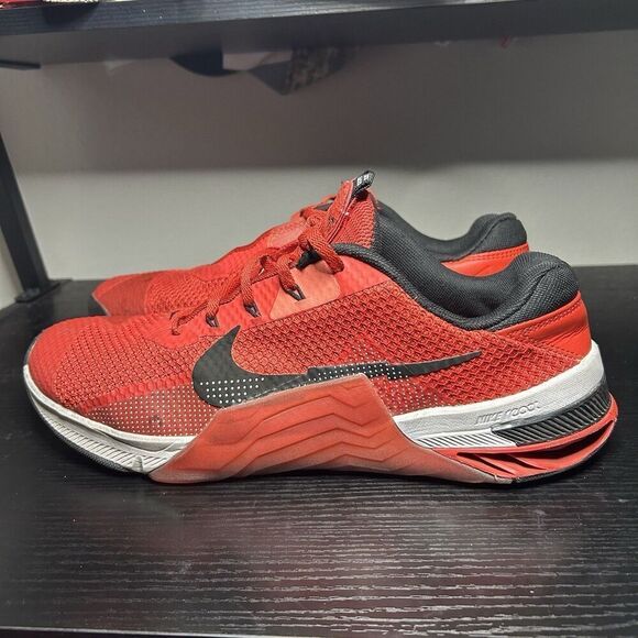 Nike Shoes Mens 12 Red Metcon 7 Chile Red Athletic Workout Running CZ8281-606 - Picture 3 of 10